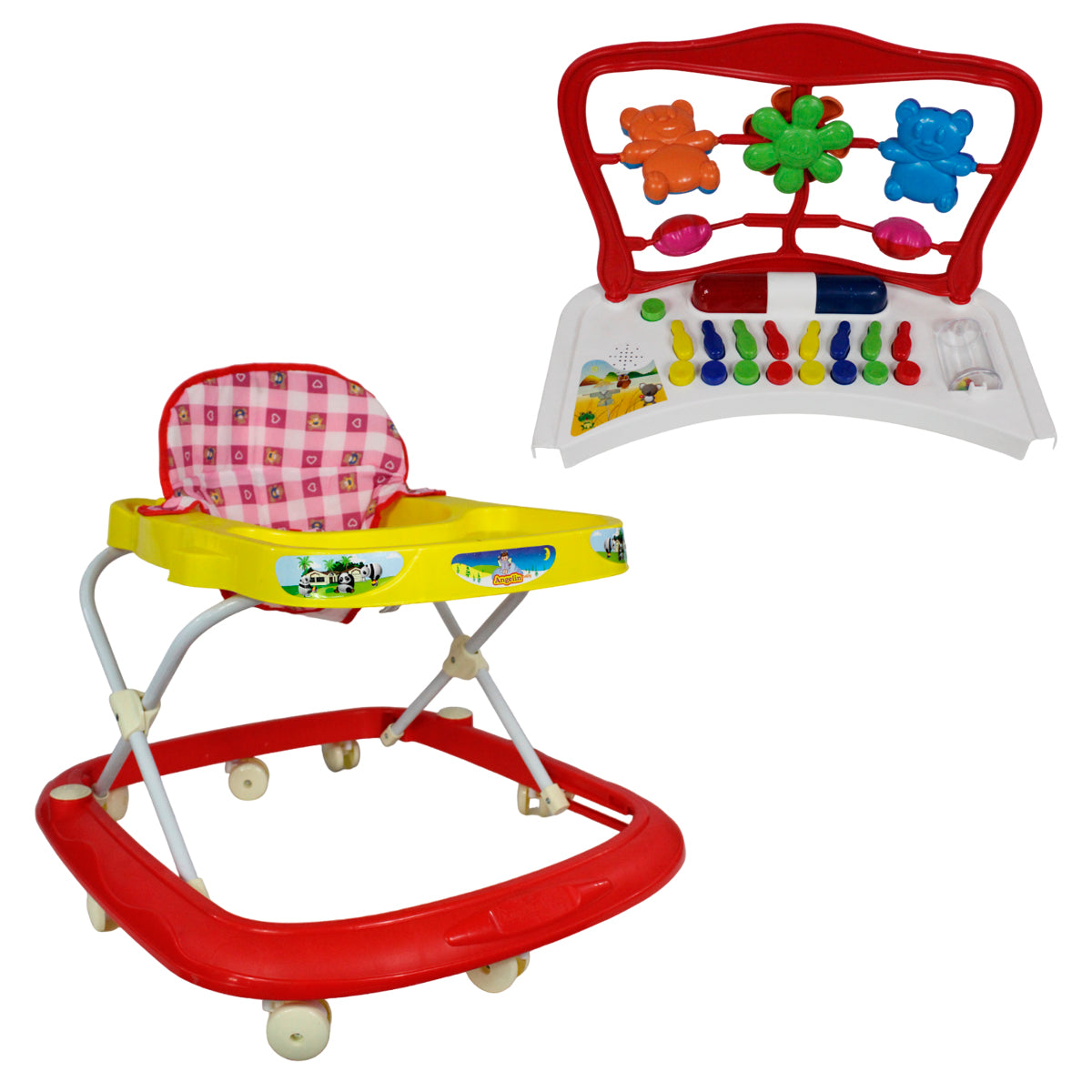 Andadera Para Bebe Económica Musical, Angelin Baby IS-101 E (CAJA)