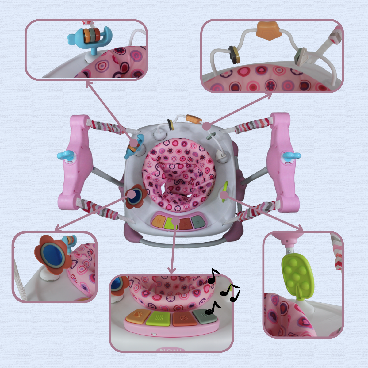 Silla Saltarina Gimnasio Para Bebe , IS-151 A