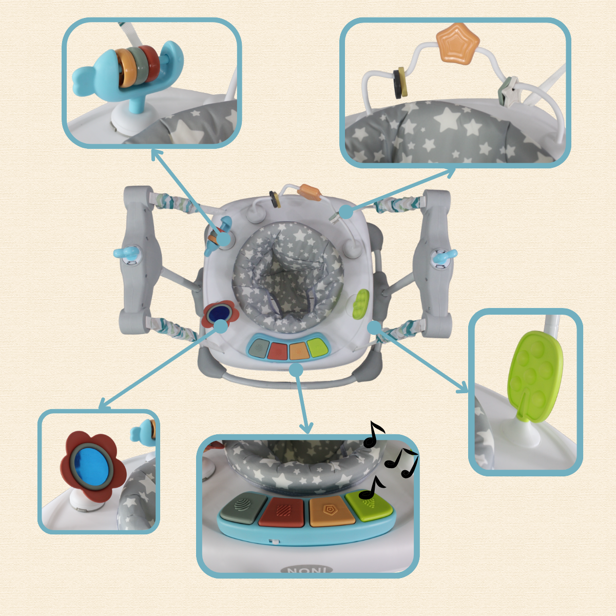 Silla Saltarina Gimnasio Para Bebe , IS-151 A