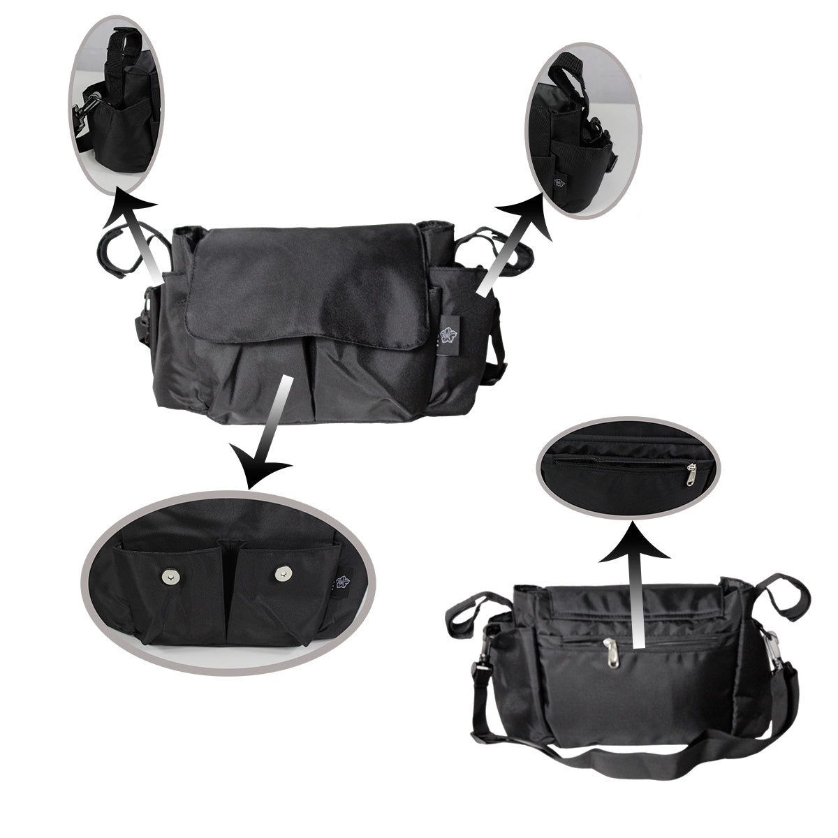 Bolsa Para Carriola De Bebé, De Gran Capacidad IS-401C