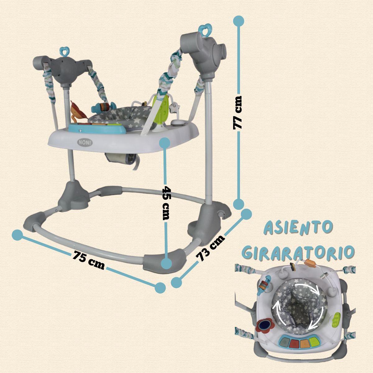 Silla Saltarina Gimnasio Para Bebe , IS-151 A