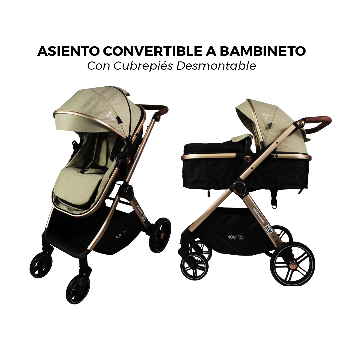 Carriola de paseo Travel System con pañalera IS-999 L