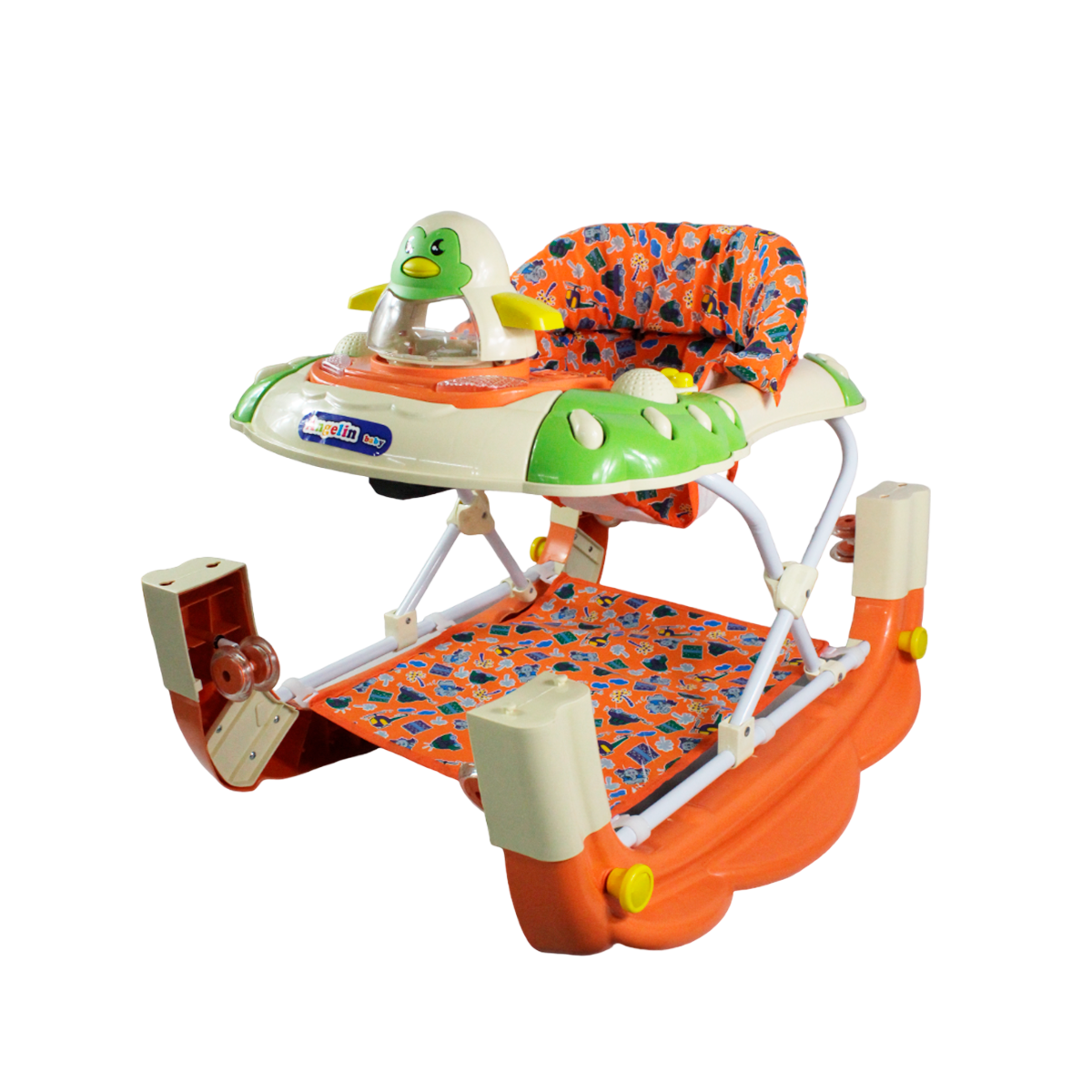 ANDADERA MECEDORA 2 en 1 CON TABLERO MUSICA 3 POSICIONES IS 121-S