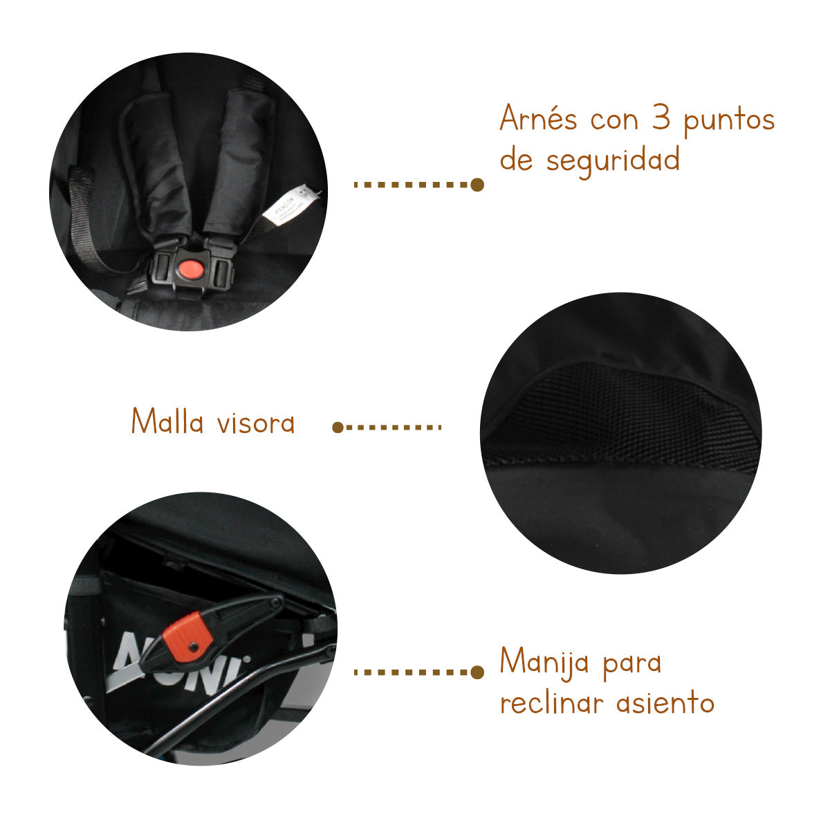 Carriola de Bastón Animada NONI IS-666G