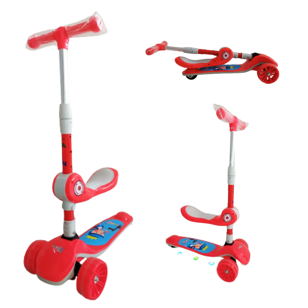 Scooter Patín Del Diablo Musical Luces Led. IS-333 J.