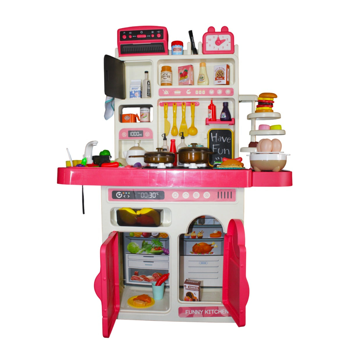 Cocinita De Juguete 89 Piezas Luz Y Sonido IS-388