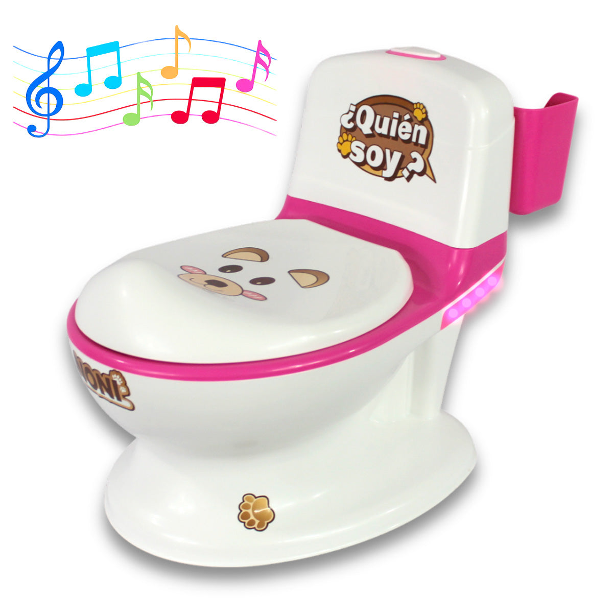 Bañito Entrenador Con Sonido Y Luz Led Angelin Baby Is-01 F