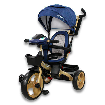 Triciclo Premium Con Empuje Capitonado Y Sonido Noni Is-X1