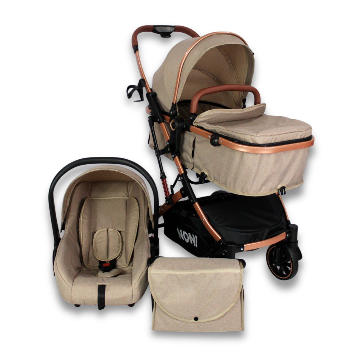 Carriola de paseo Travel System con pañalera IS-999 H