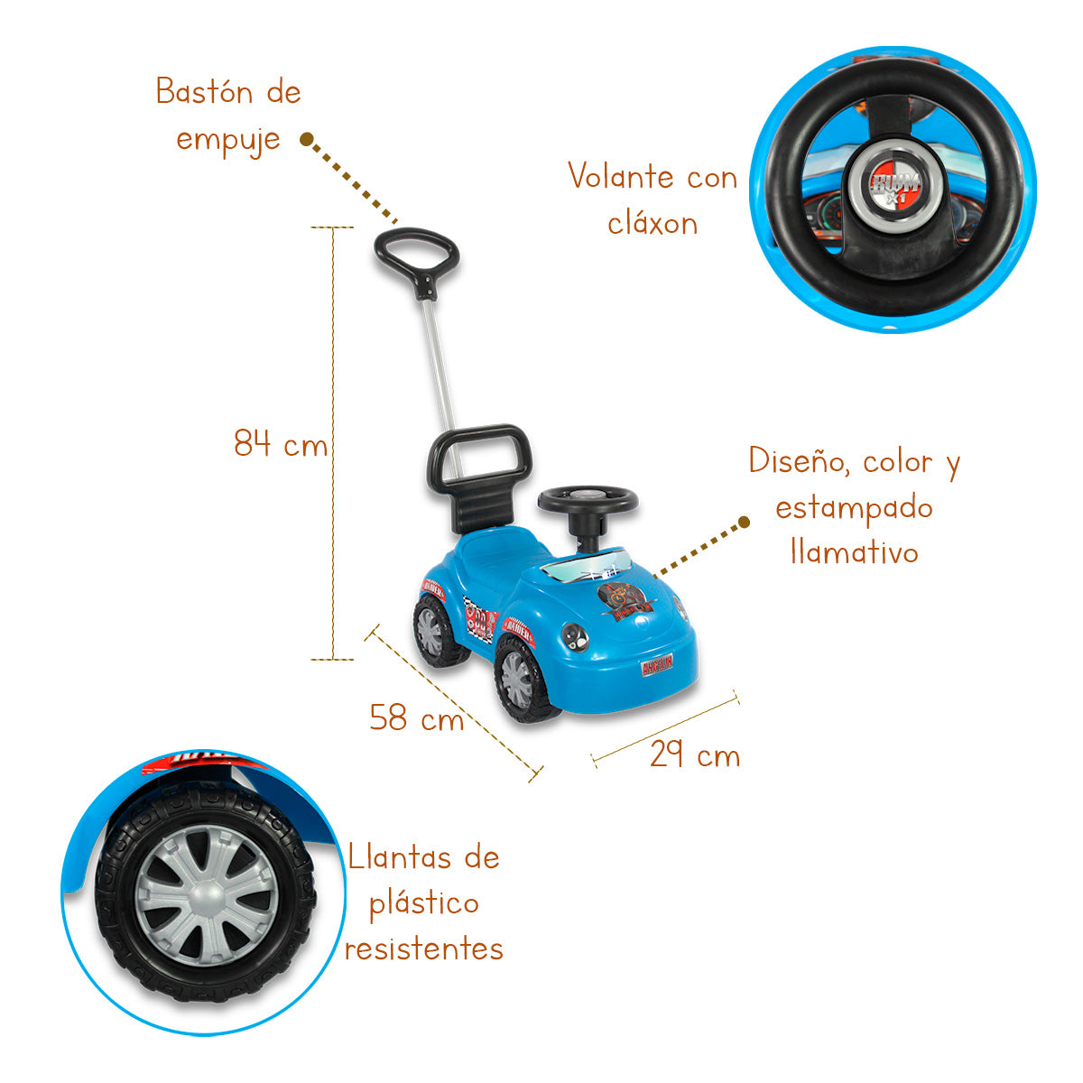 Cochecito Montable, Colores Metálicos. Angelín Baby Is-777 E