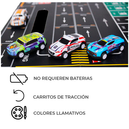 Carritos De Fricción De Juguete Con Pista Noni Is-709