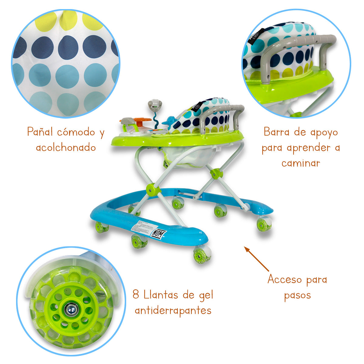 Andadera/Caminadora Caja 5 Piezas NONI Is-111 D