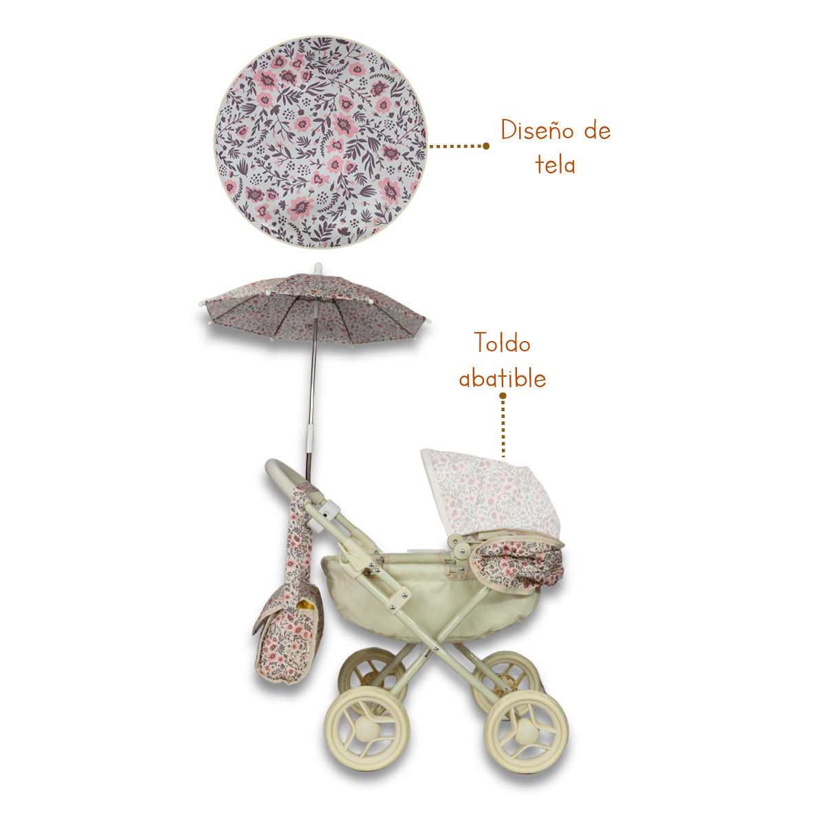 Carriola Vintage Para Muñecas IS-9325 A