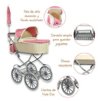 Carriola Para Muñecas Estilo 50's IS-9673