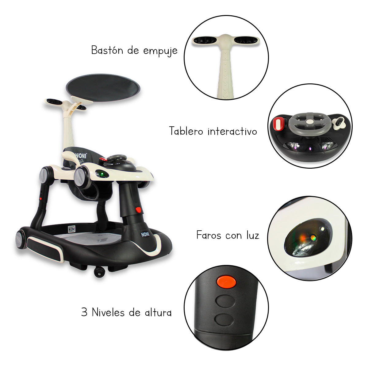 Andadera Multifuncional 5 en 1 IS-131 A