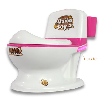 Bañito Entrenador Con Sonido Y Luz Led Angelin Baby Is-01 F