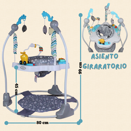 Silla Saltarina Gimnasio Para Bebe Color Rosa, Is-151 B