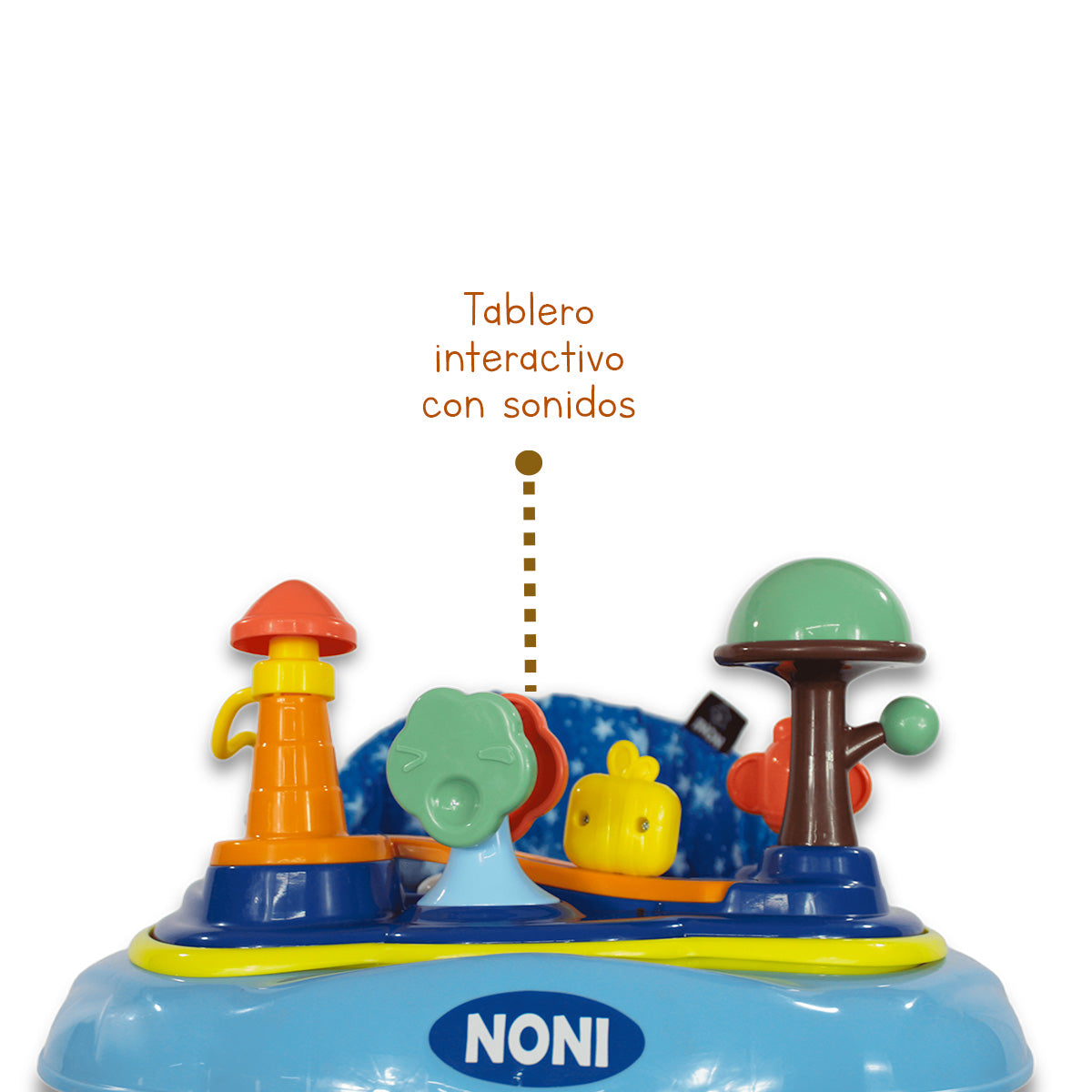 Andadera de Lujo con Frenos Traseros Noni IS-111A CAJA 5 Piezas