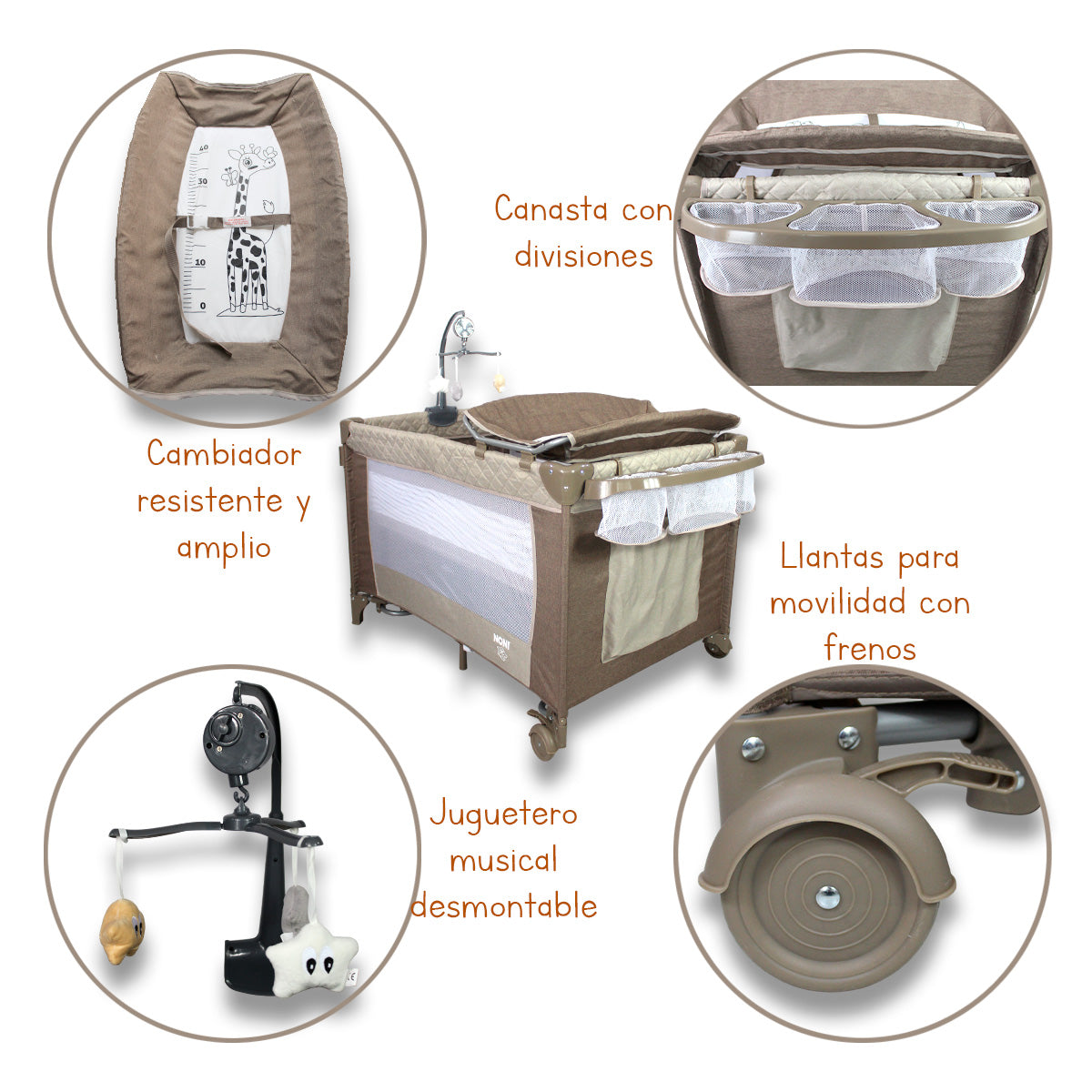 Corral portatil para bebé IS-888 H