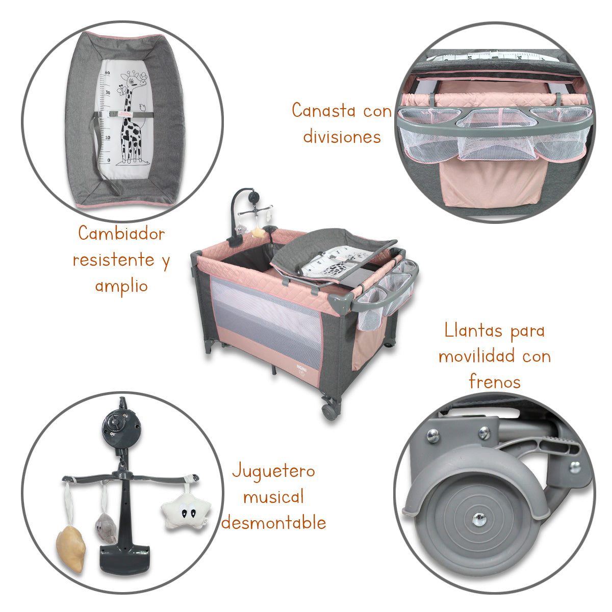 Corral portatil para bebé IS-888 G