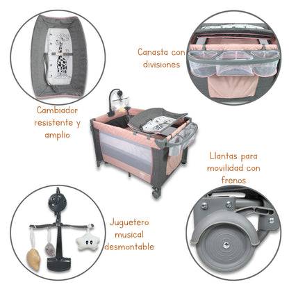 Corral portatil para bebé IS-888 G