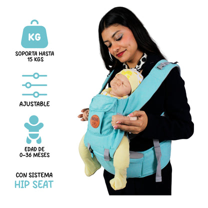 Mochila Cangurera Porta Bebes Ergonómica Multifuncional IS-400 A