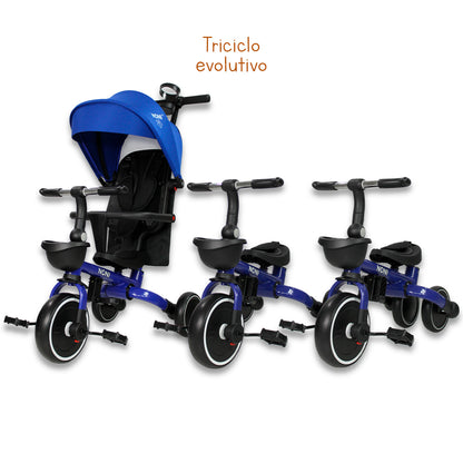 Triciclo - Carriola. Moderno De Aluminio 5 En 1. IS-3041 E