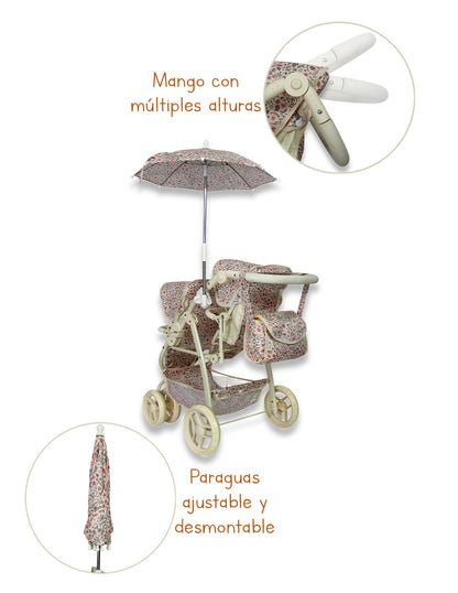 Carriolita De Muñeca Doble Asiento, IS-9662 D