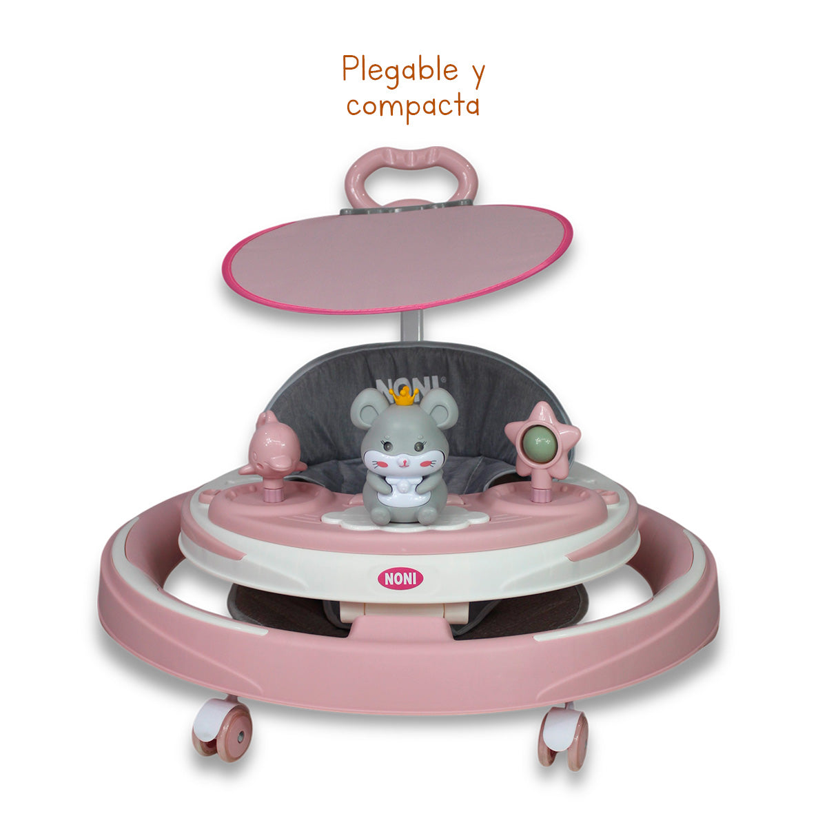 Andadera Con Luz, Sonido y Bastón De Empuje. IS-102 B