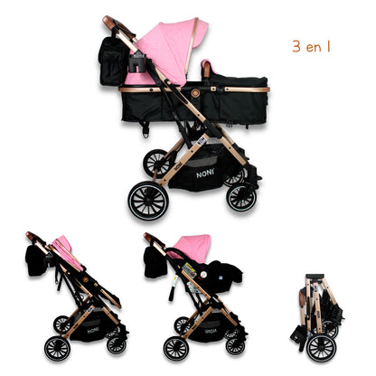 Carriola de paseo Travel System con pañalera IS-999 J