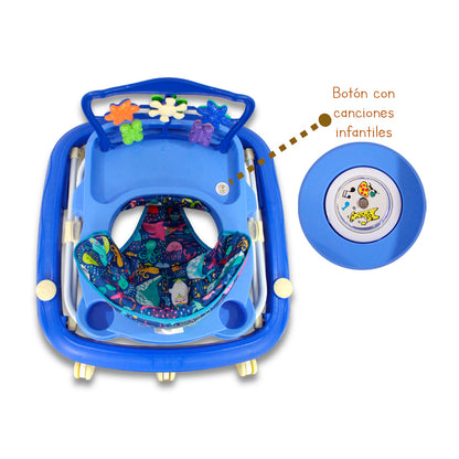 Andadera Para Bebe Económica Musical, Angelin Baby IS-101 A