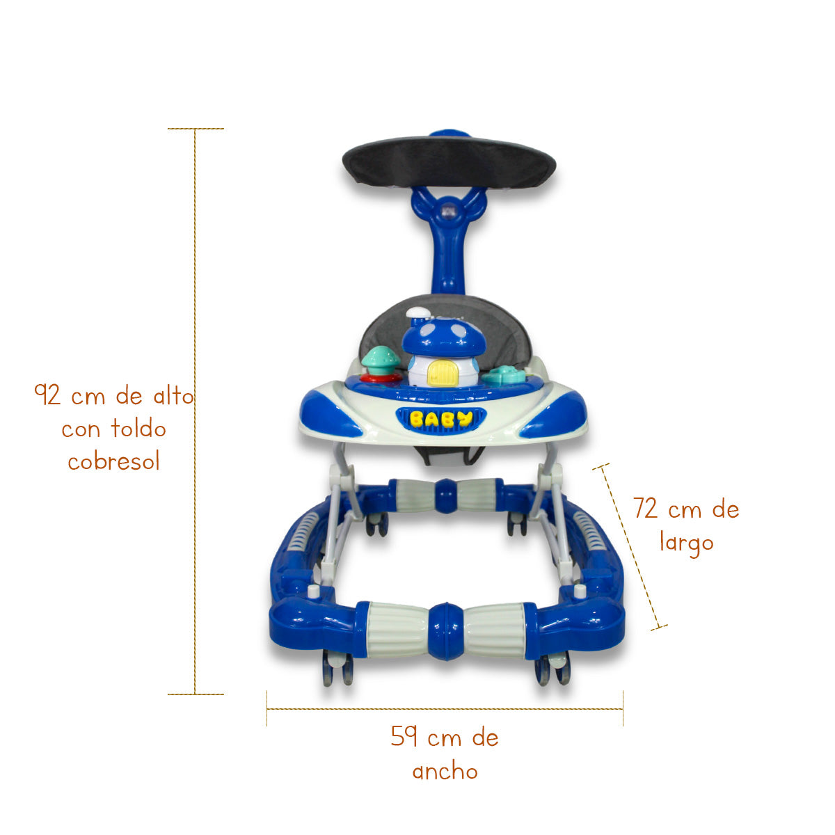Andadera Musical Con bastón y Mecedora  IS-121 J