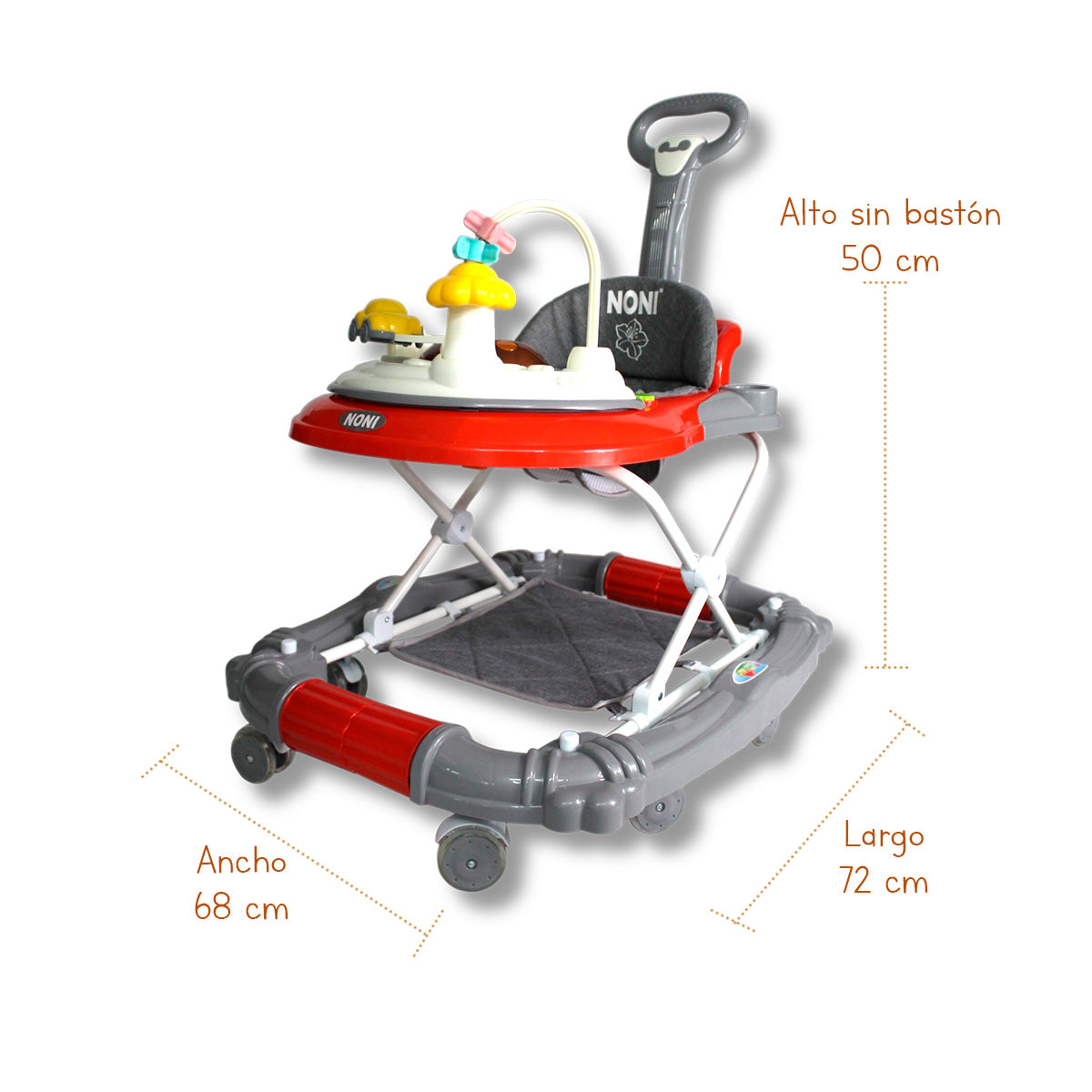 Andadera Mecedora, Sombrilla Y Tablero Musical. IS 121-O