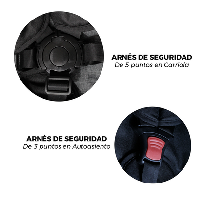 Carriola de paseo Travel System con pañalera IS-999 L