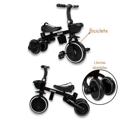 Triciclo - Carriola. Moderno De Aluminio 5 En 1. IS-3041 E