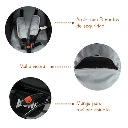 Carriola de Bastón Animada NONI IS-666G