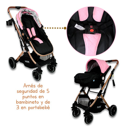 Carriola de paseo Travel System con pañalera IS-999 J