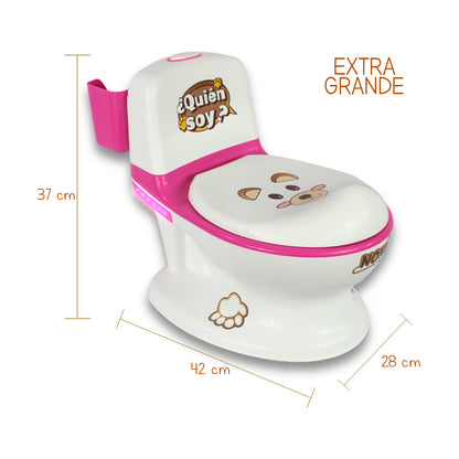 Bañito Entrenador Con Sonido Y Luz Led Angelin Baby Is-01 F
