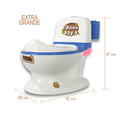 Bañito Entrenador Con Sonido Y Luz Led Angelin Baby Is-01 F