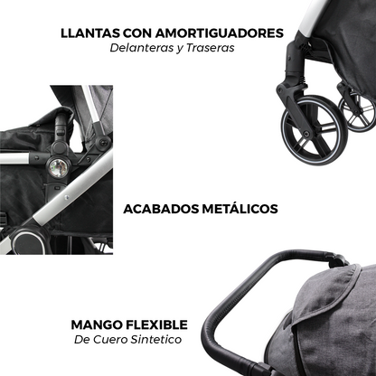 Carriola de paseo Travel System con pañalera IS-999 L
