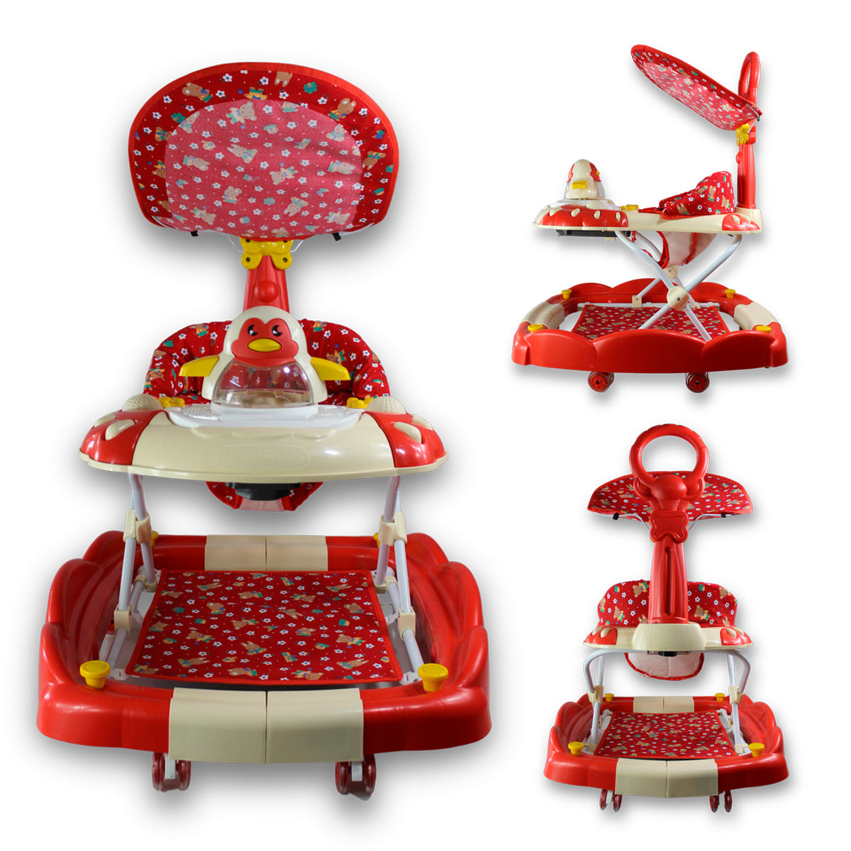 ANDADERA MECEDORA 2 en 1 CON TABLERO MUSICA 3 POSICIONES IS 121-S