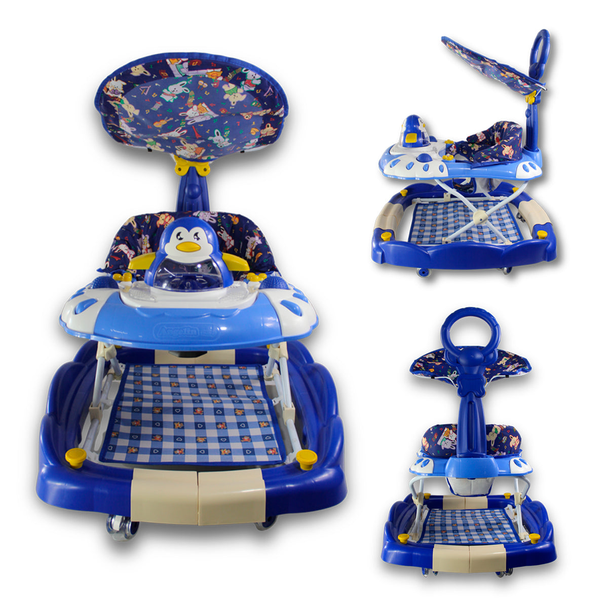 ANDADERA MECEDORA 2 en 1 CON TABLERO MUSICA 3 POSICIONES IS 121-S