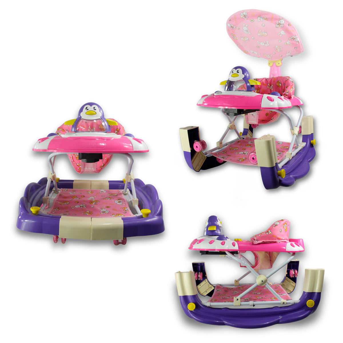 ANDADERA MECEDORA 2 en 1 CON TABLERO MUSICA 3 POSICIONES IS 121-S